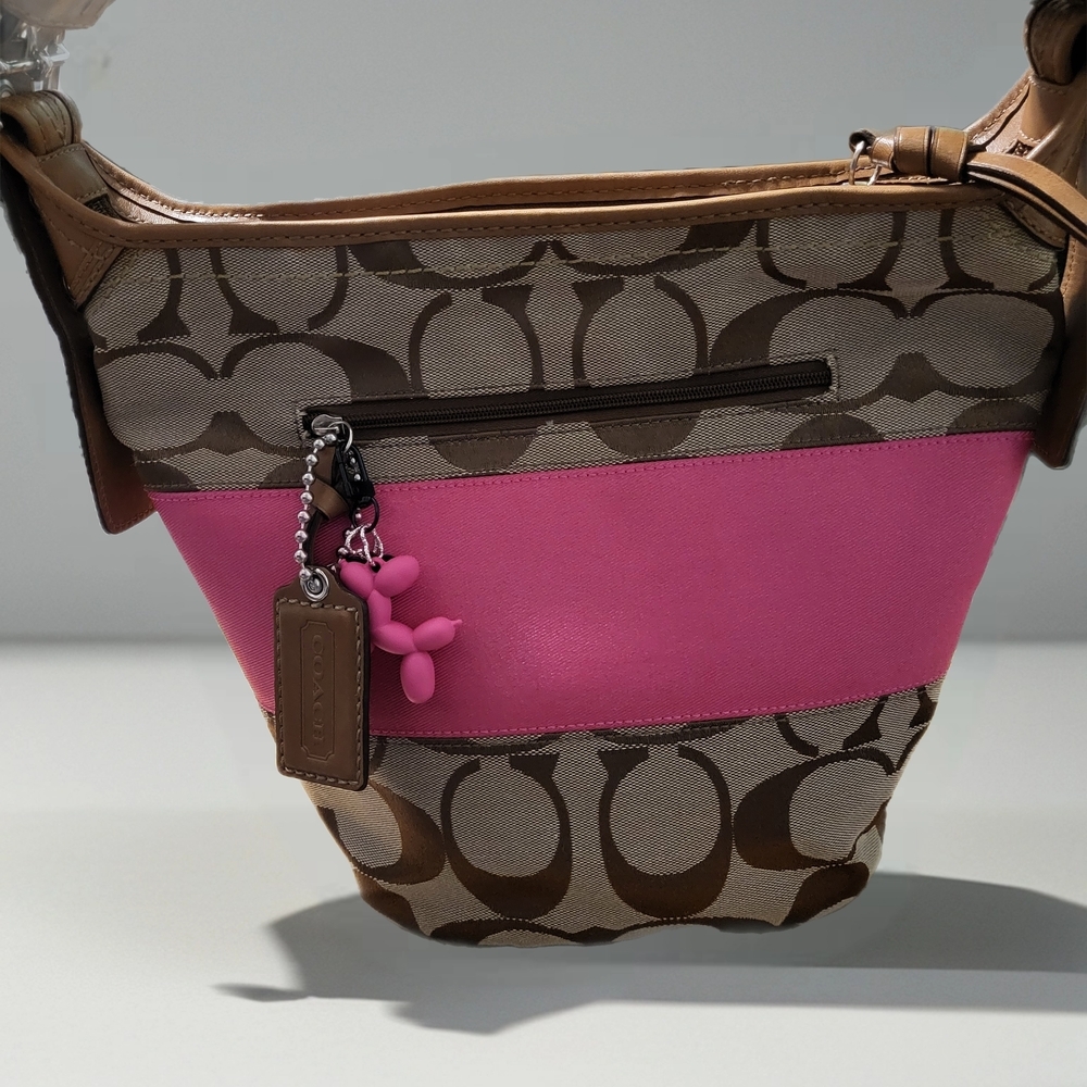 Coach Rugby Stripe Signature Duffle Bag. - Picture 8 of 9